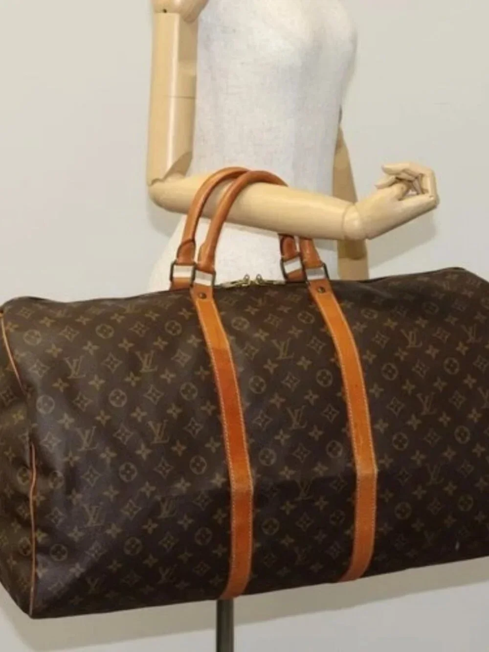 LOUIS VUITTON Monogram Keepall 60 Boston Bag M41422 LV Auth 109934